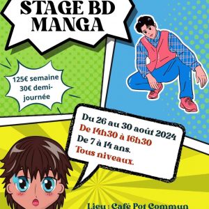 Stage BD manga août