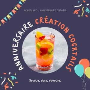 🎉 Anniversaire Création de cocktails & sensibilisation