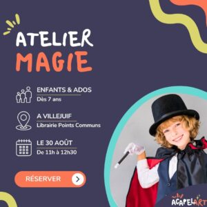 atelier magie enfants ados clive tours magie villejuif aout 2026