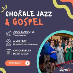 Activité à l'année dechorale Jazz et chant Gospel à Villejuif (2026-2027)