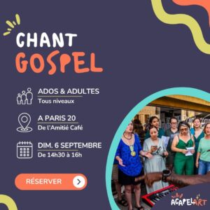 Cours de chant Gospel à Paris