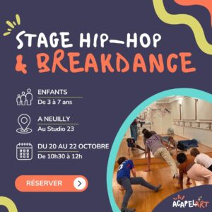 stage hip-hop enfants neuilly toussaint 2026